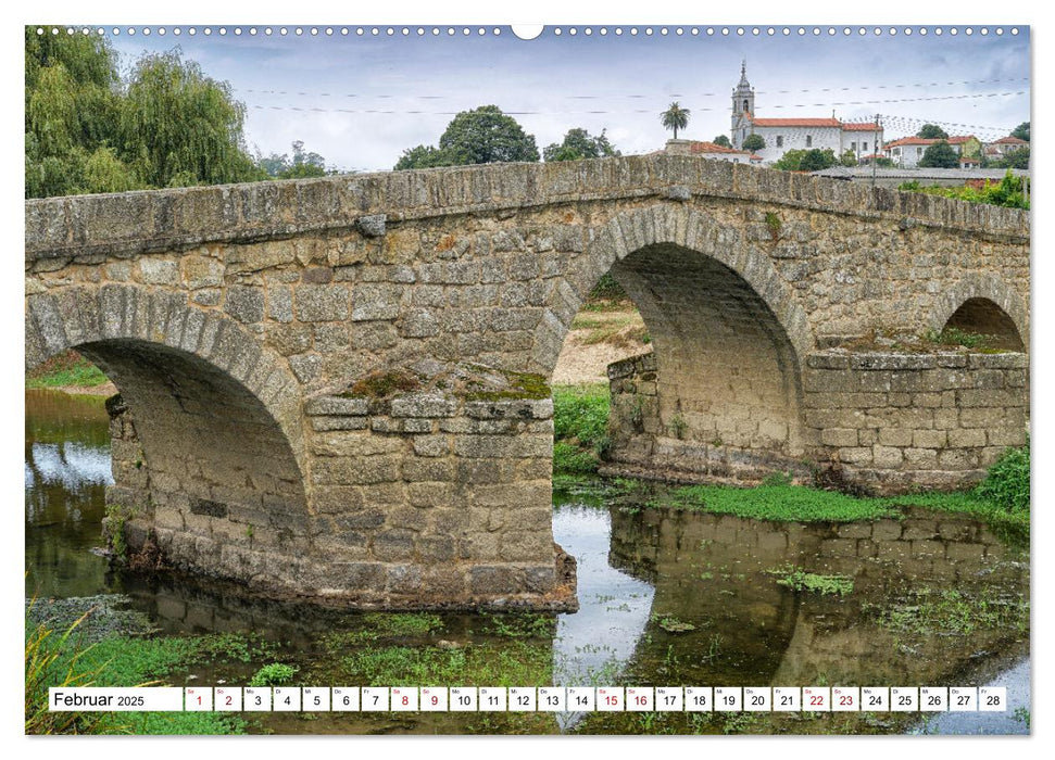 Unterwegs - Caminho Português. Zu Fuß auf dem Portugiesischen Jakobsweg (CALVENDO Premium Wandkalender 2025)