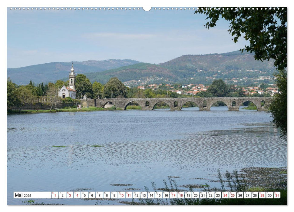 Unterwegs - Caminho Português. Zu Fuß auf dem Portugiesischen Jakobsweg (CALVENDO Premium Wandkalender 2025)