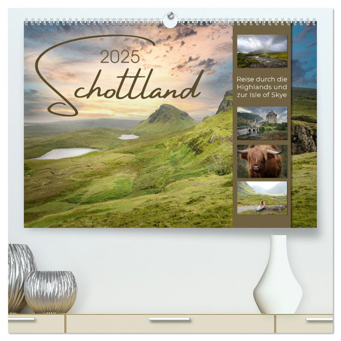 Schottland - Reise durch die Highlands und zur Isle of Skye (CALVENDO Premium Wandkalender 2025)