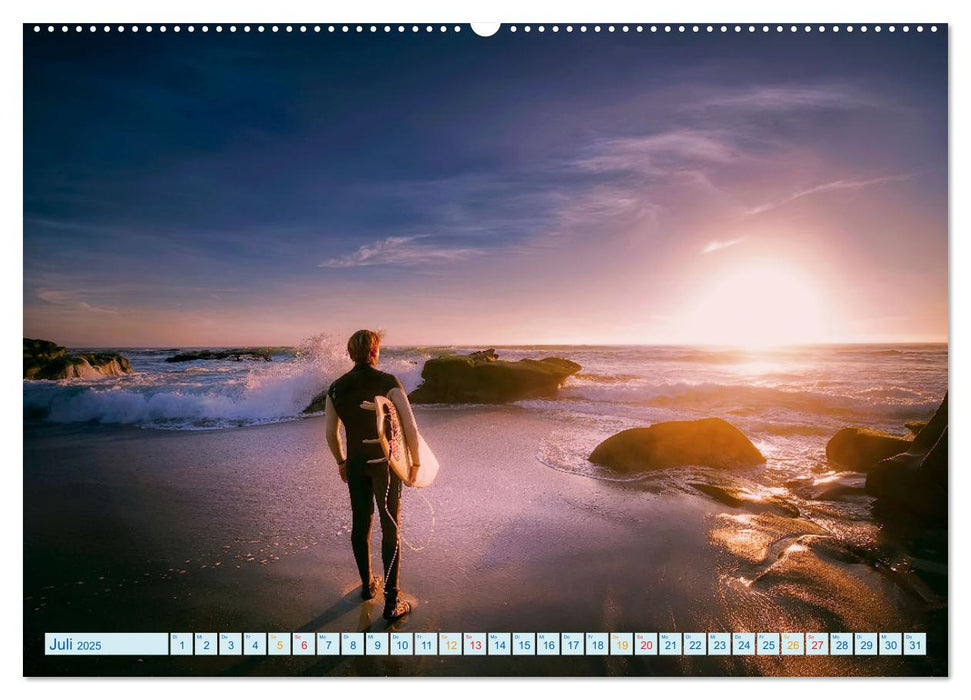 Surfen - einfach cool (CALVENDO Premium Wandkalender 2025)