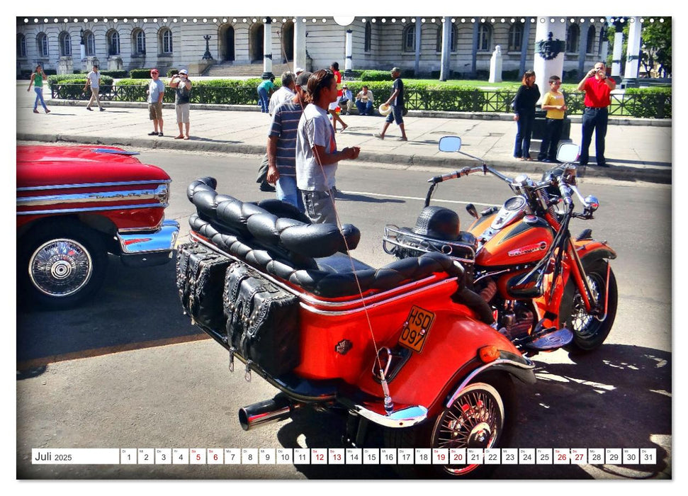 Harley-Davidson - Eine Kultmarke in Kuba (CALVENDO Premium Wandkalender 2025)