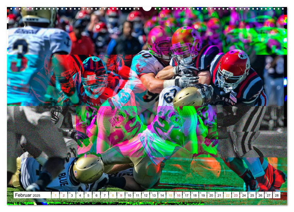 American Football - Power (CALVENDO Premium Wandkalender 2025)