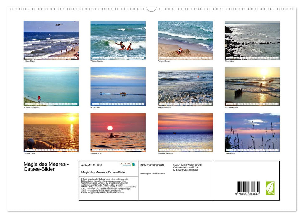 Magie des Meeres - Ostsee-Bilder (CALVENDO Premium Wandkalender 2025)