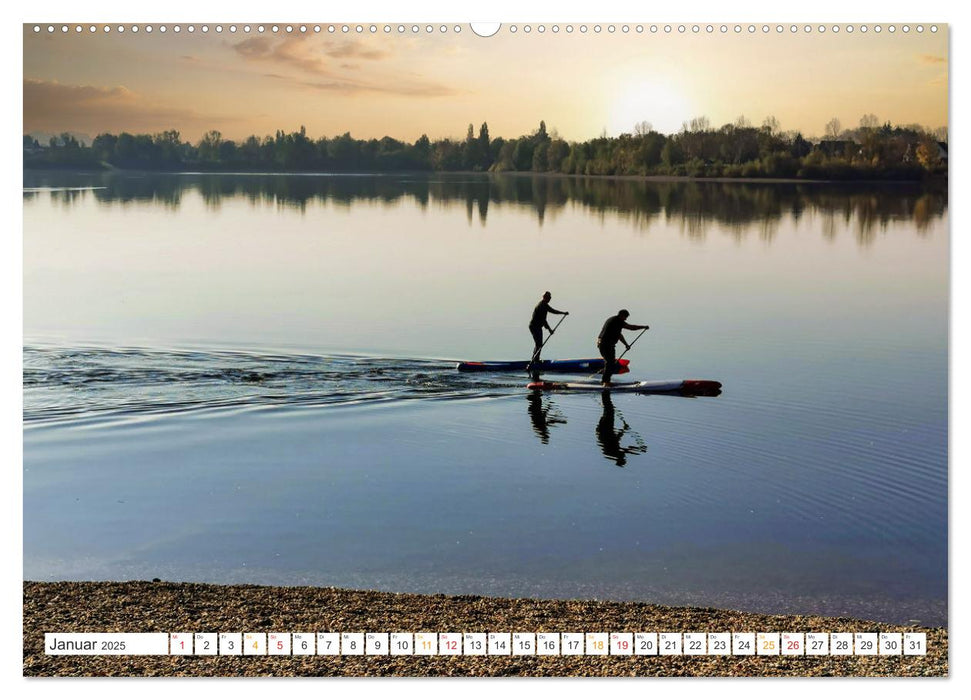 Stand-Up-Paddling SUP (CALVENDO Premium Wandkalender 2025)