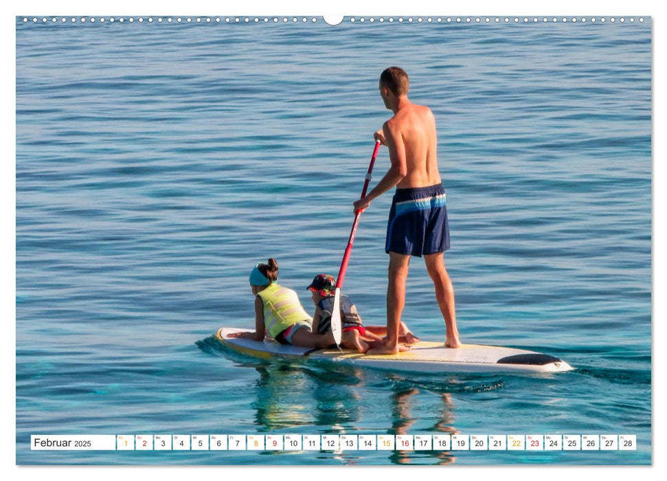 Stand-Up-Paddling SUP (CALVENDO Premium Wandkalender 2025)