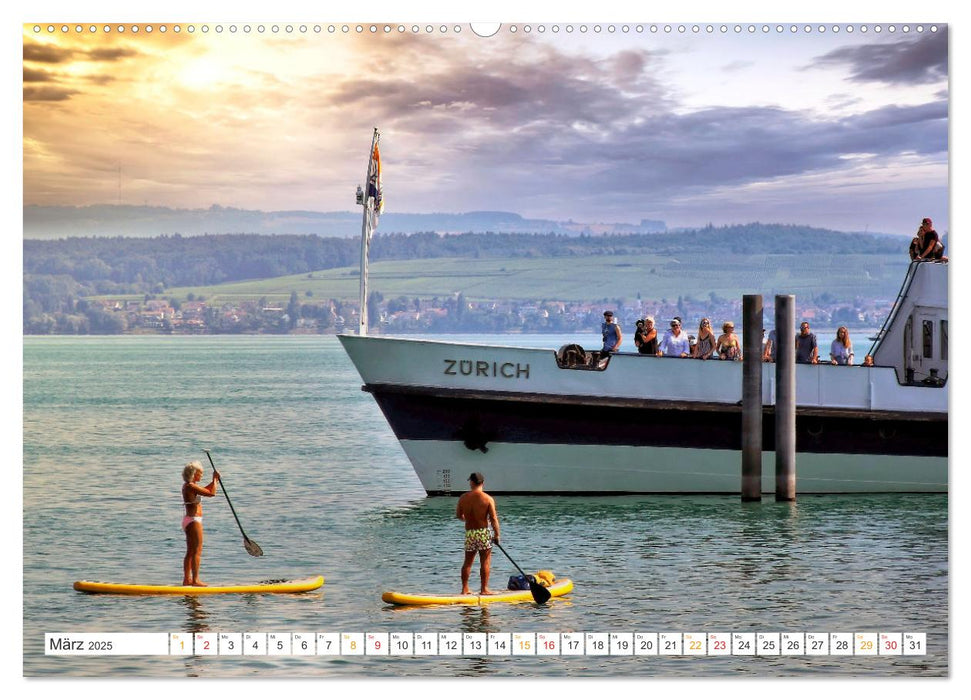 Stand-Up-Paddling SUP (CALVENDO Premium Wandkalender 2025)