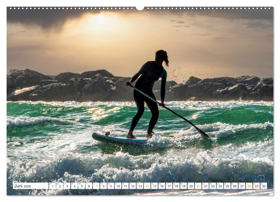 Stand-Up-Paddling SUP (CALVENDO Premium Wandkalender 2025)