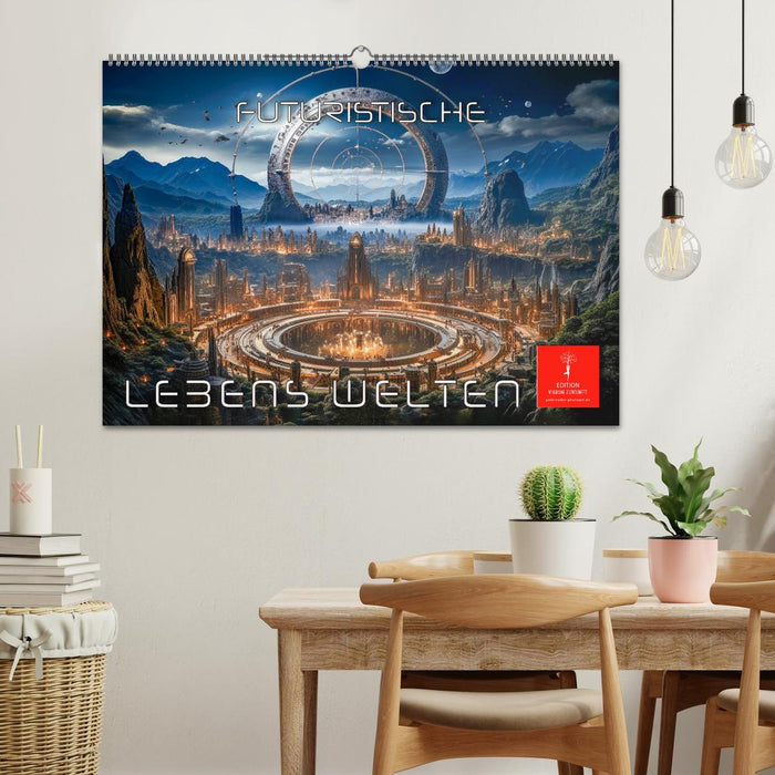 Futuristische Lebens Welten (CALVENDO Wandkalender 2025)