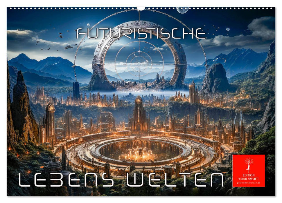 Futuristische Lebens Welten (CALVENDO Wandkalender 2025)