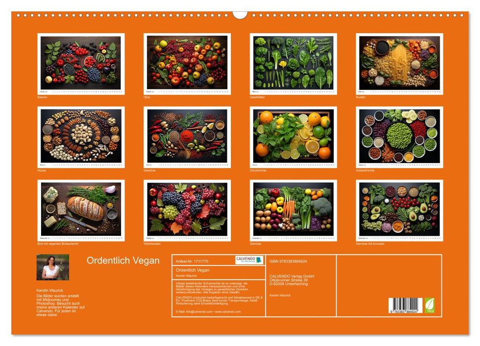 Ordentlich Vegan (CALVENDO Wandkalender 2025)