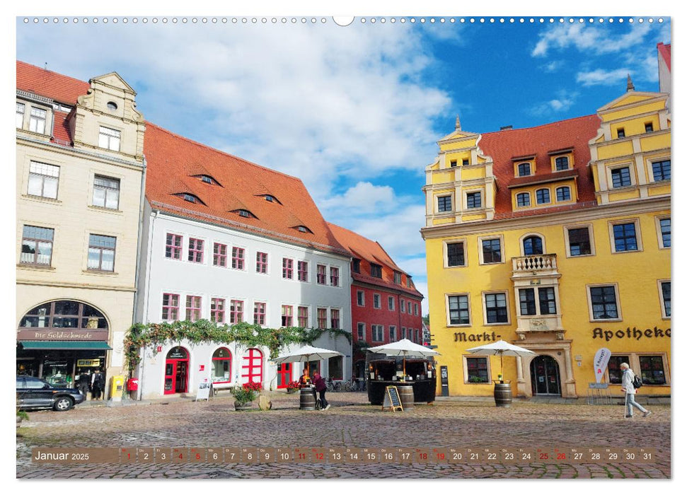 Die schöne Meißner Altstadt (CALVENDO Premium Wandkalender 2025)