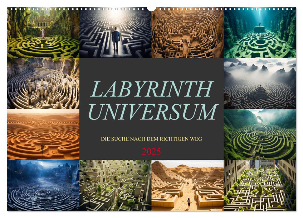 Labyrinth Universum (CALVENDO Wandkalender 2025)