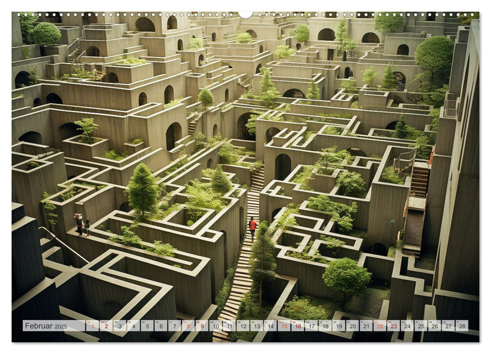 Labyrinth Universum (CALVENDO Wandkalender 2025)