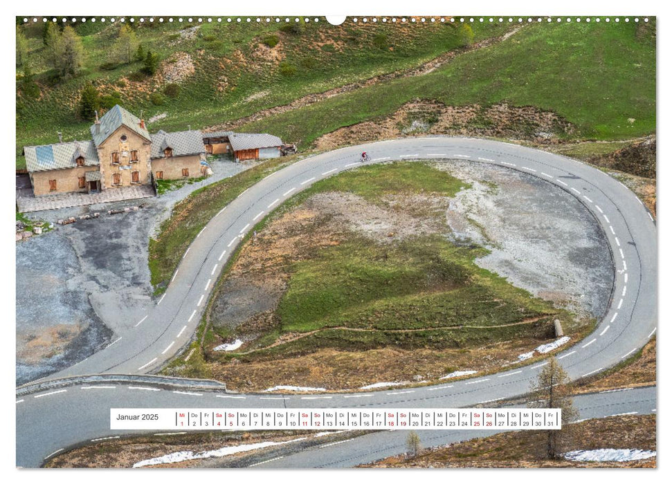 Die Route der Großen Alpen, der Col de l'Izoard (CALVENDO Wandkalender 2025)