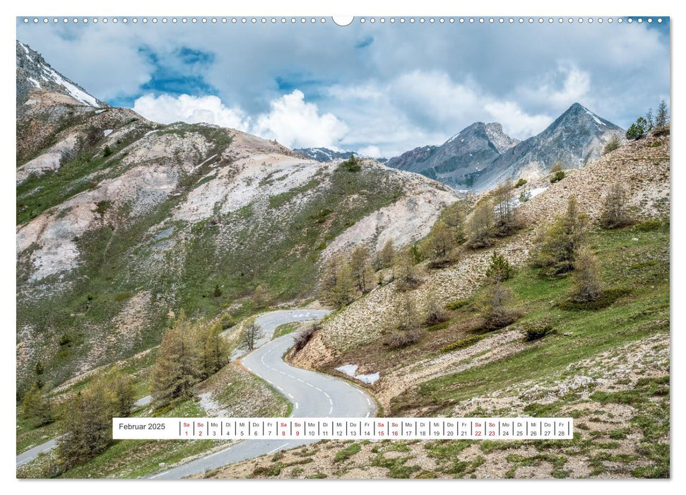 Die Route der Großen Alpen, der Col de l'Izoard (CALVENDO Wandkalender 2025)