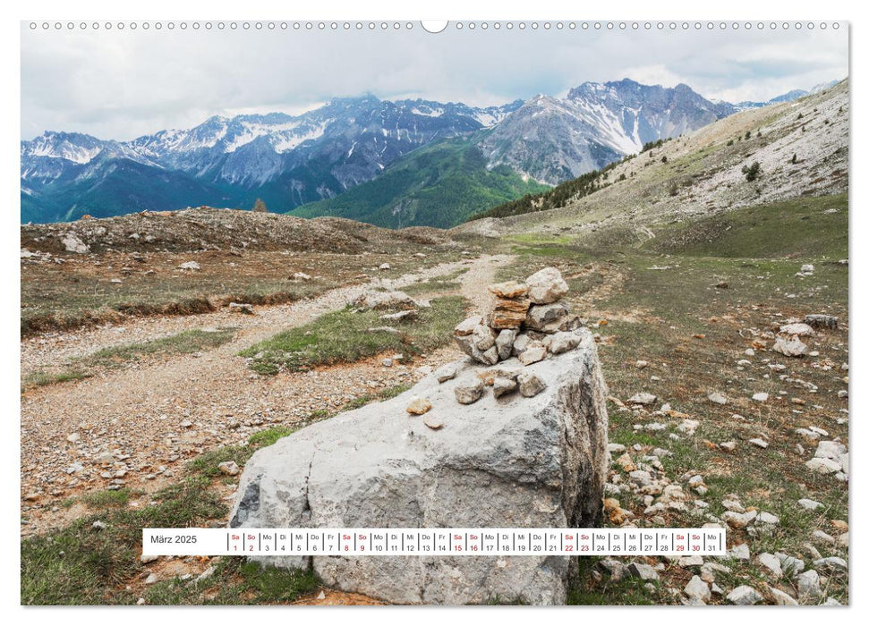 Die Route der Großen Alpen, der Col de l'Izoard (CALVENDO Wandkalender 2025)