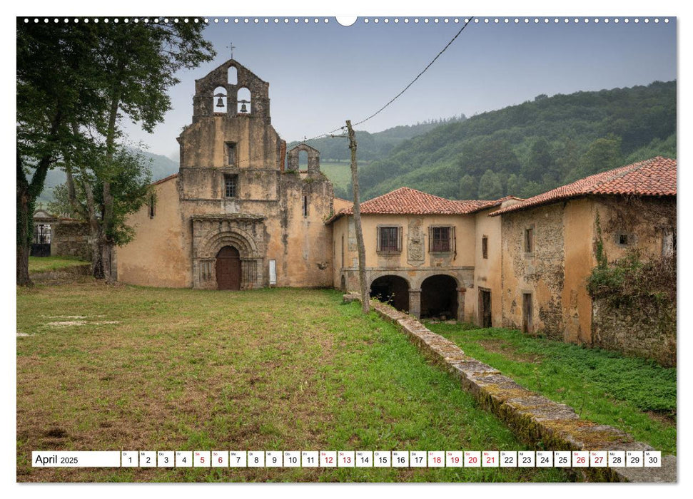 Unterwegs - Camino Primitivo. Zu Fuß auf der ältesten Route des Jakobsweges (CALVENDO Premium Wandkalender 2025)