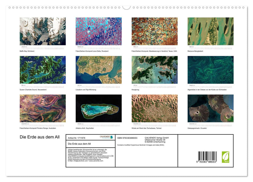 Die Erde aus dem All (CALVENDO Premium Wandkalender 2025)