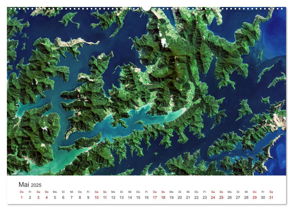 Die Erde aus dem All (CALVENDO Premium Wandkalender 2025)