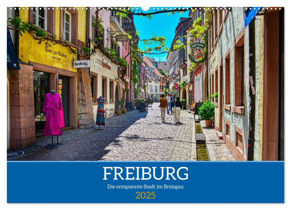 Freiburg - Die entspannte Stadt im Breisgau (CALVENDO Wandkalender 2025)