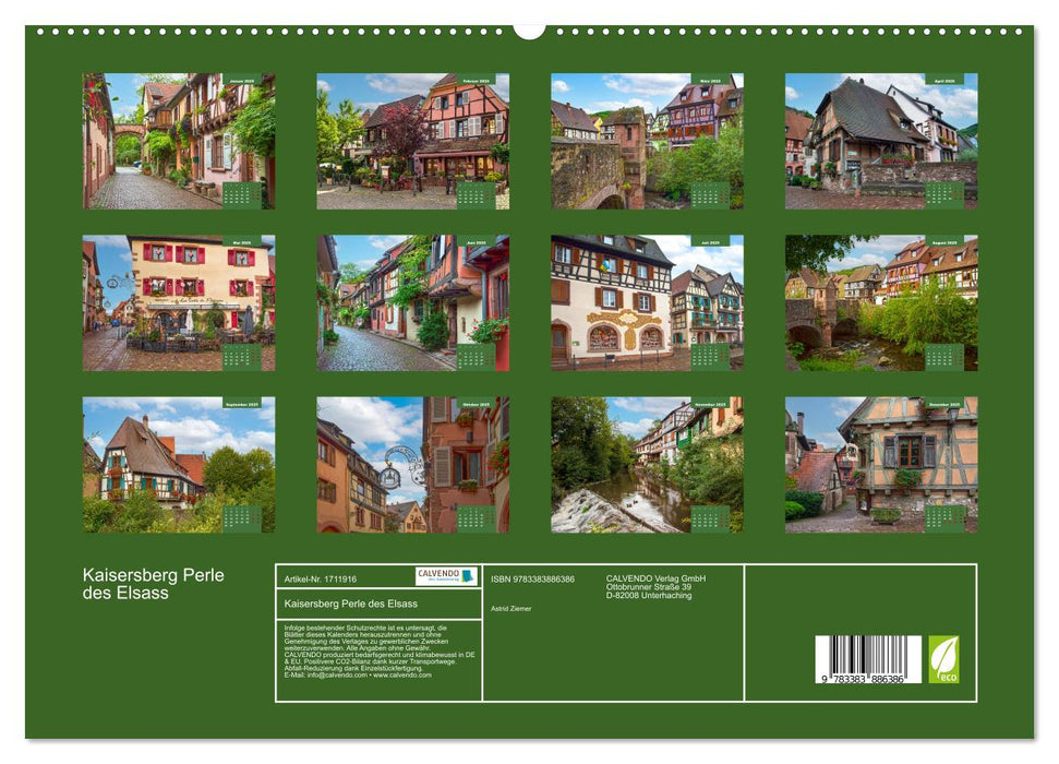 Kaisersberg Perle des Elsass (CALVENDO Premium Wandkalender 2025)