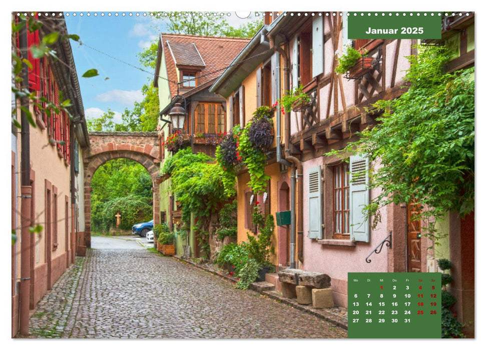 Kaisersberg Perle des Elsass (CALVENDO Premium Wandkalender 2025)