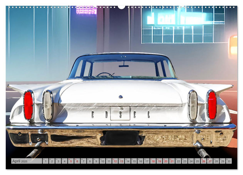 US Classic Cars im Jet-Age (CALVENDO Premium Wandkalender 2025)