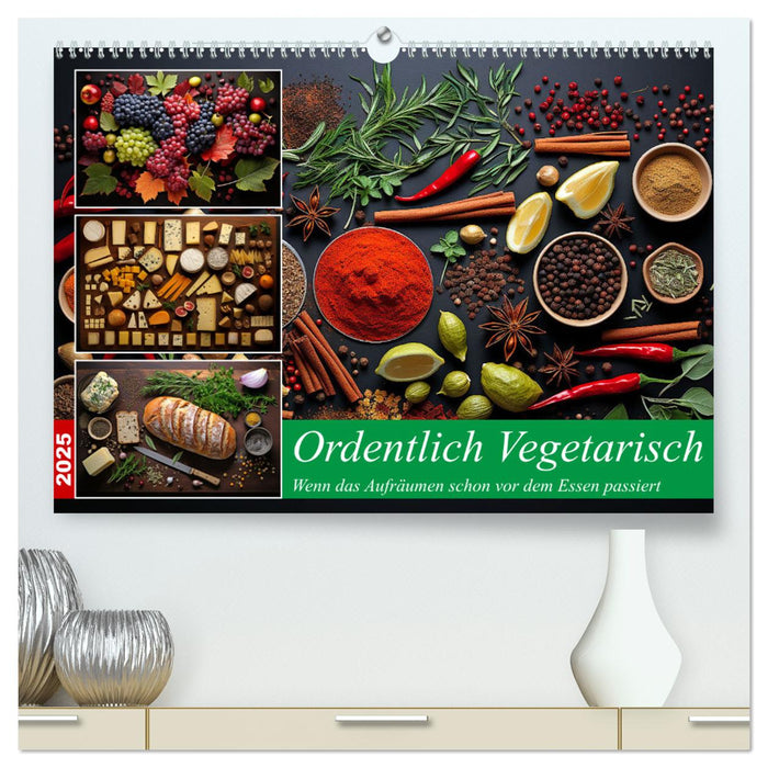 Ordentlich Vegetarisch (CALVENDO Premium Wandkalender 2025)