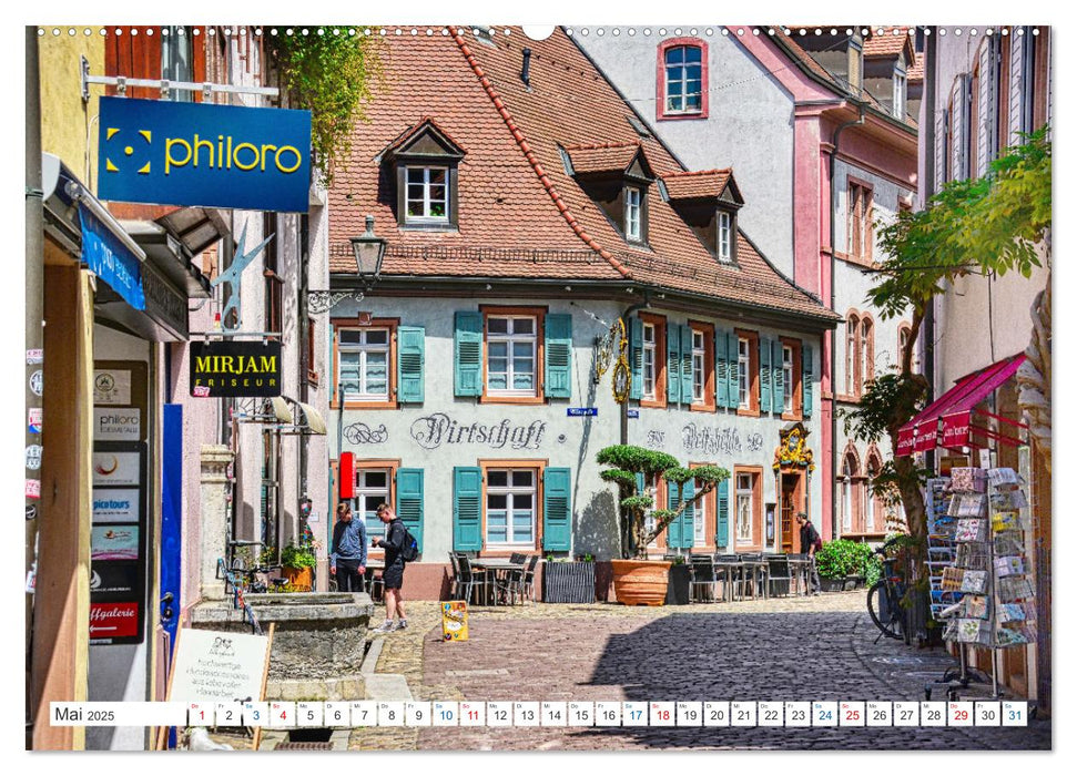 Freiburg - Die entspannte Stadt im Breisgau (CALVENDO Premium Wandkalender 2025)