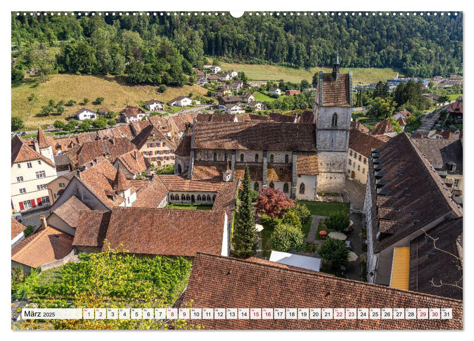 Schweiz - Saint-Ursanne (CALVENDO Premium Wandkalender 2025)