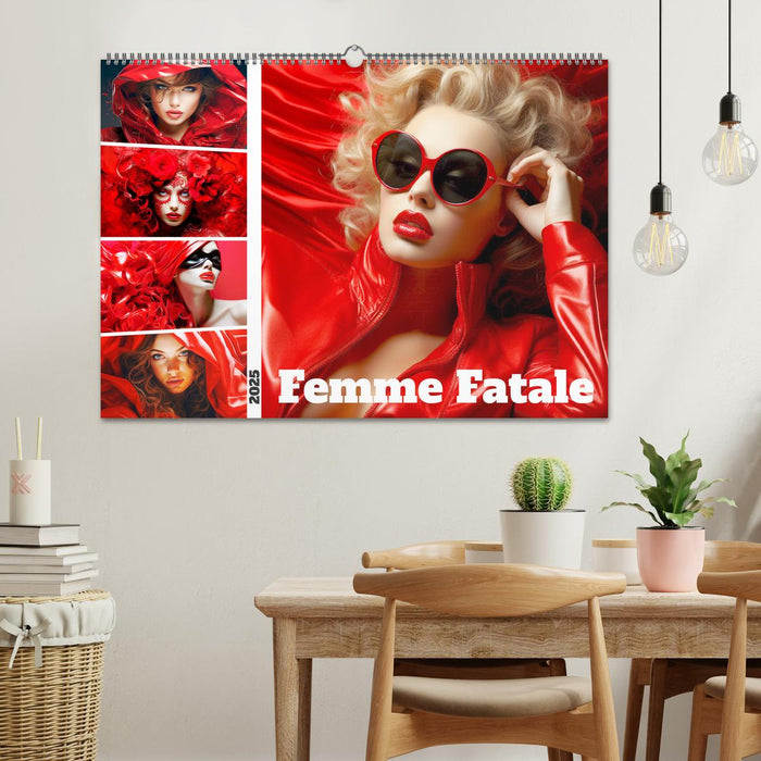 Femme Fatale. Portraits. Starke und schöne Frauen (CALVENDO Wandkalender 2025)