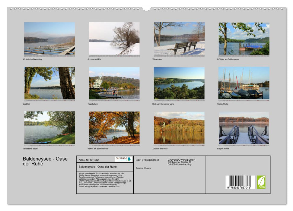 Baldeneysee - Oase der Ruhe (CALVENDO Premium Wandkalender 2025)