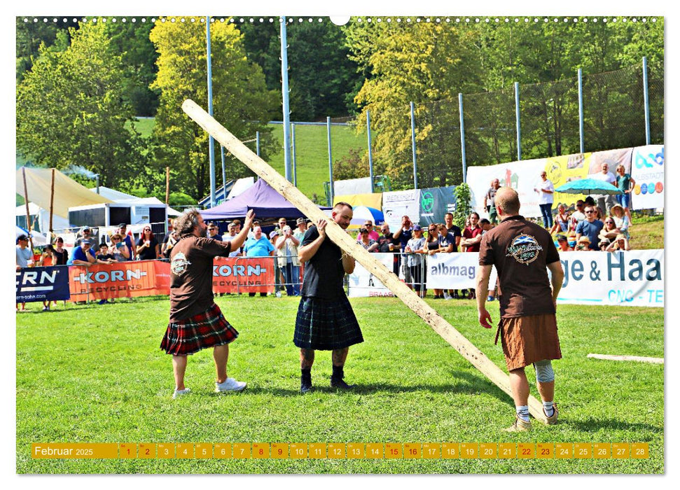 Traufgames Highlandgames in Albstadt - Pfeffingen (CALVENDO Premium Wandkalender 2025)