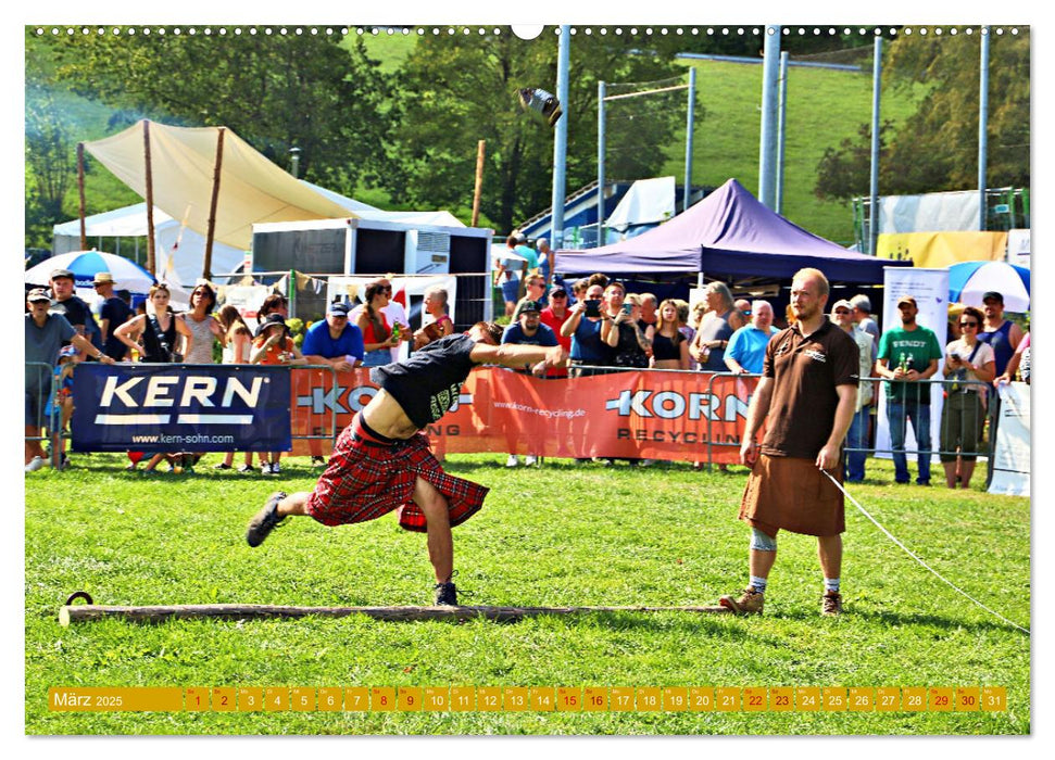 Traufgames Highlandgames in Albstadt - Pfeffingen (CALVENDO Premium Wandkalender 2025)