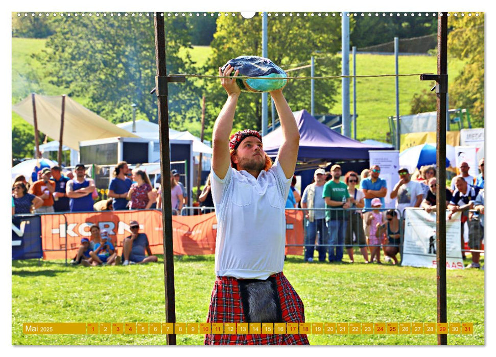 Traufgames Highlandgames in Albstadt - Pfeffingen (CALVENDO Premium Wandkalender 2025)