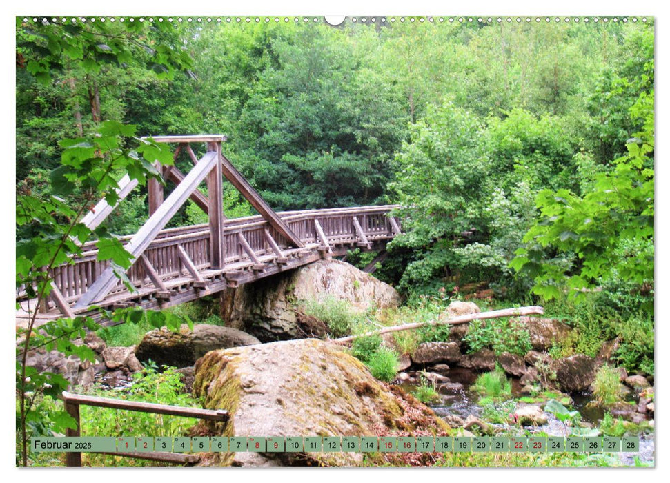 Frankenwald - Wandern in Oberfranken und Thüringen (CALVENDO Premium Wandkalender 2025)