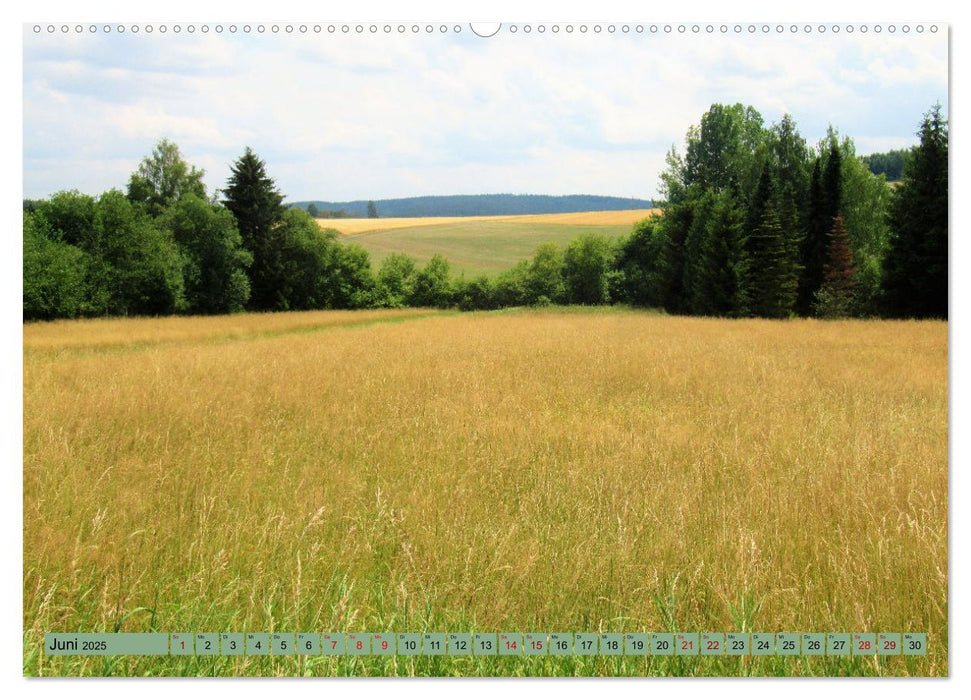 Frankenwald - Wandern in Oberfranken und Thüringen (CALVENDO Premium Wandkalender 2025)