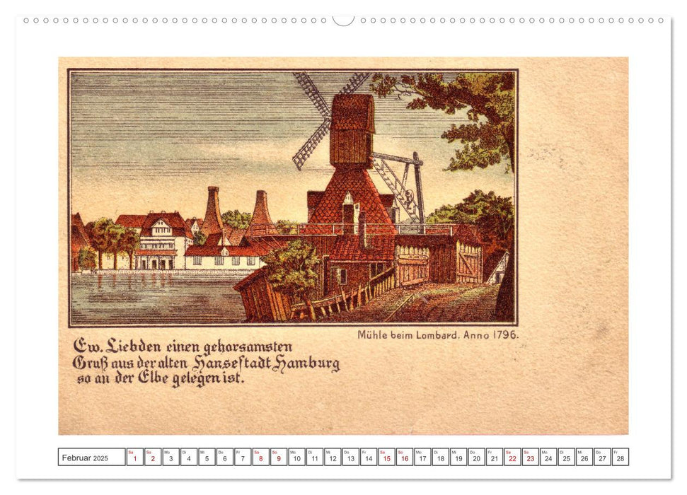 Gruss aus Hamburg (CALVENDO Premium Wandkalender 2025)