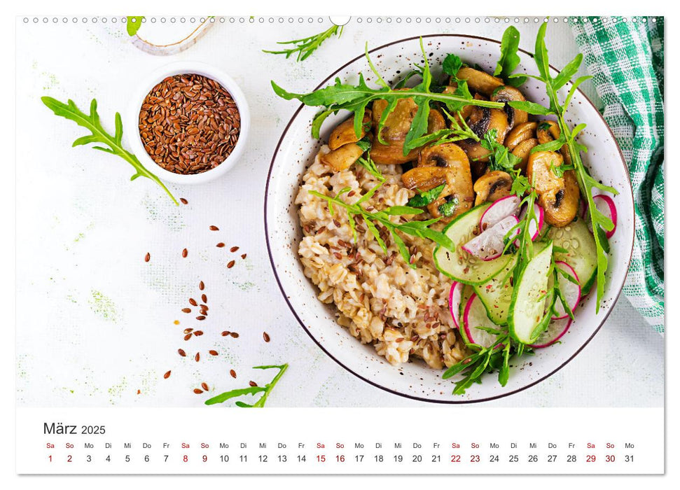 Vegan - Mmmh lecker! (CALVENDO Premium Wandkalender 2025)