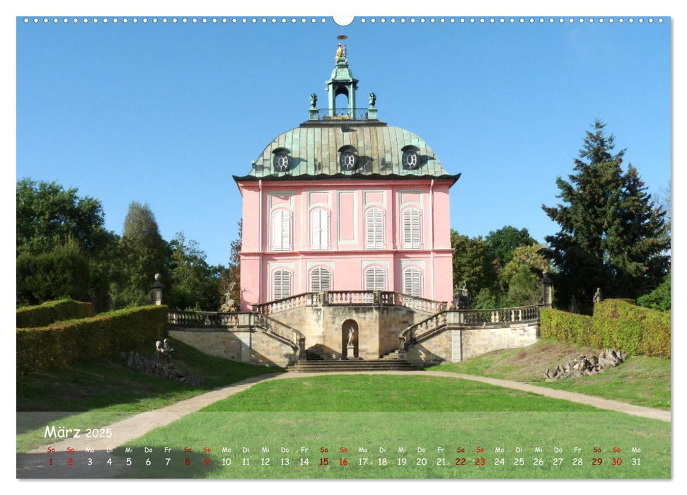 Schloss Moritzburg und das Fasanenschlösschen (CALVENDO Premium Wandkalender 2025)