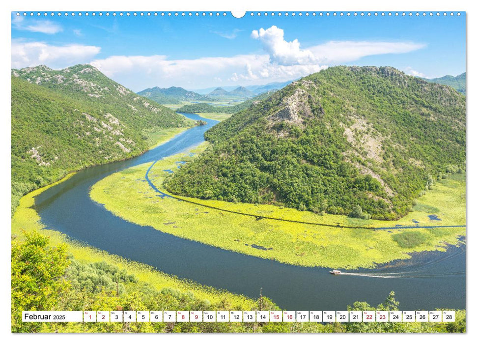 Montenegro - Das Land der schwarzen Berge (CALVENDO Wandkalender 2025)