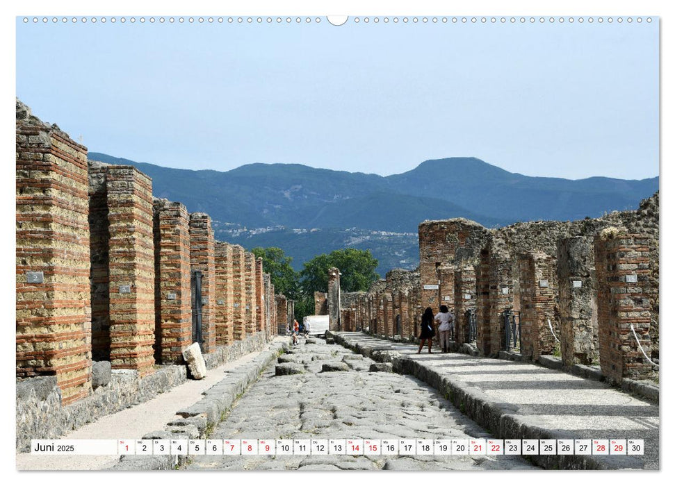 Vesuv-Pompeji-Herculaneum, lebendige Antike in Kampanien (CALVENDO Premium Wandkalender 2025)