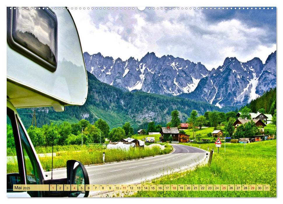 Unterwegs im Wohnmobil. Abenteuer Roadtrip und Camping (CALVENDO Premium Wandkalender 2025)