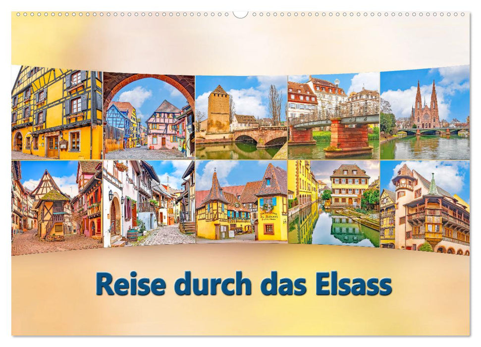 Reise durch das Elsass (CALVENDO Wandkalender 2025)