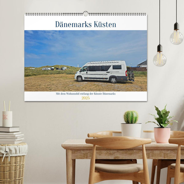 Mit dem Wohnmobil entlang der Küste Dänemarks (CALVENDO Wandkalender 2025)