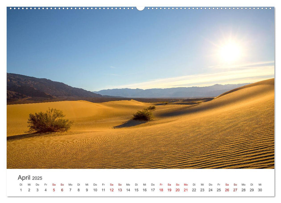 Death Valley - Der trockenste Nationalpark den USA. (CALVENDO Premium Wandkalender 2025)