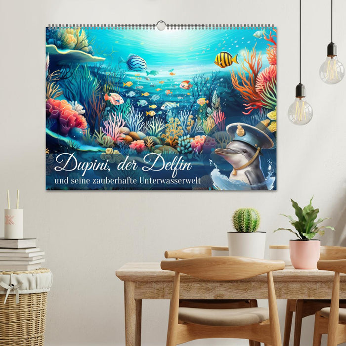 Dupini, der Delfin, und seine zauberhafte Unterwasserwelt (CALVENDO Wandkalender 2025)