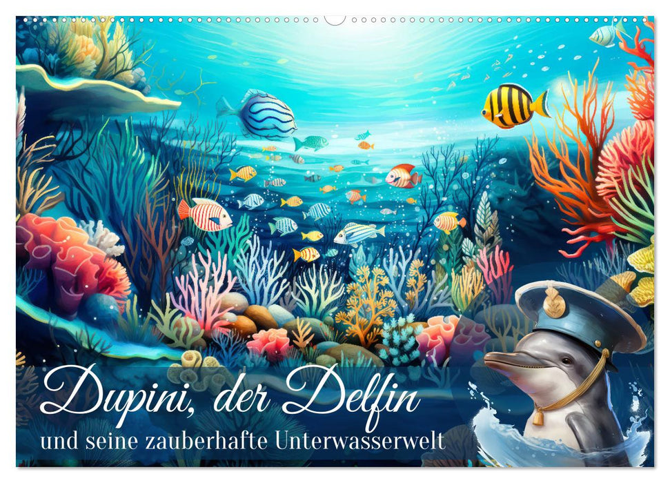 Dupini, der Delfin, und seine zauberhafte Unterwasserwelt (CALVENDO Wandkalender 2025)