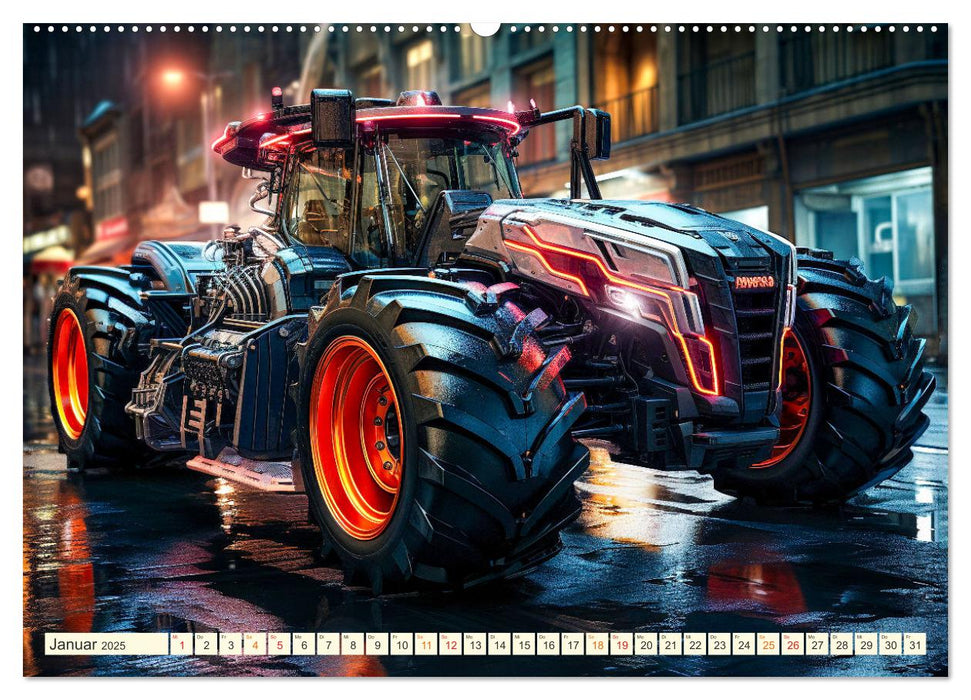 Traktor Fantasien (CALVENDO Wandkalender 2025)