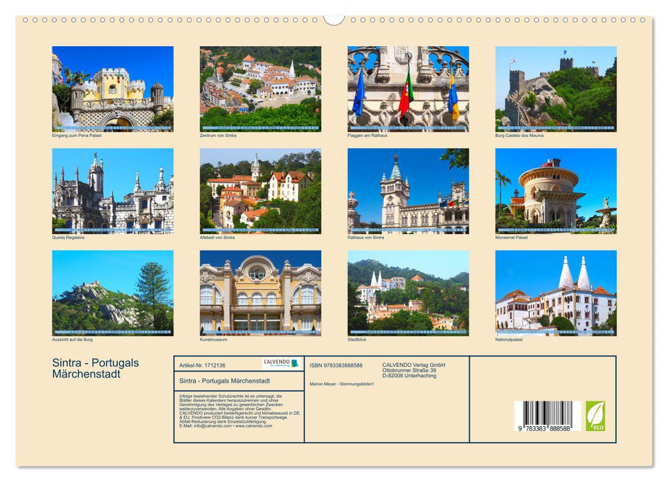 Sintra - Portugals Märchenstadt (CALVENDO Premium Wandkalender 2025)